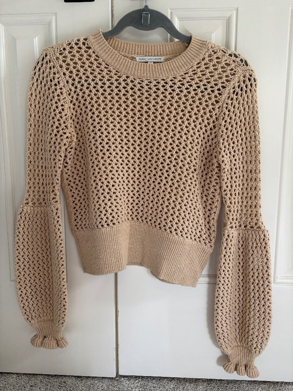 Rebecca Minkoff crochet sweater, size XS